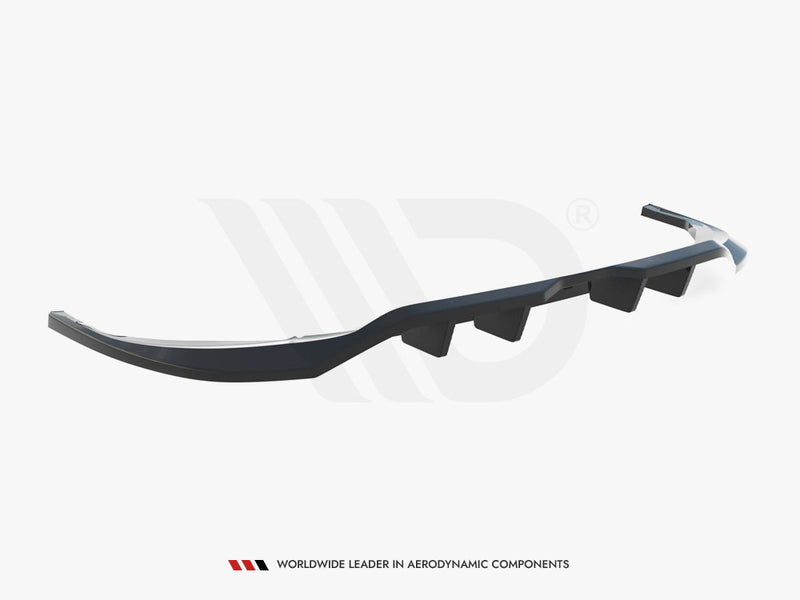 Maxton Design Rear Splitter (Vertical Bars) Volkswagen Tiguan Allspace R-Line Mk2 Facelift