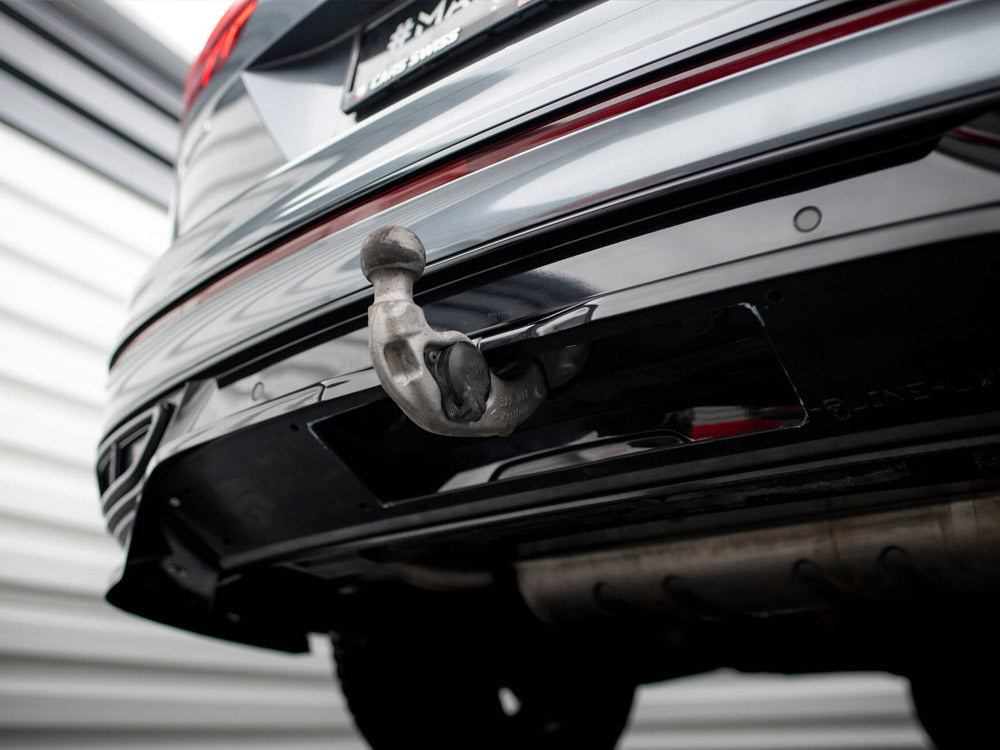 Maxton Design Rear Splitter (Vertical Bars) Volkswagen Tiguan Allspace R-Line Mk2 Facelift