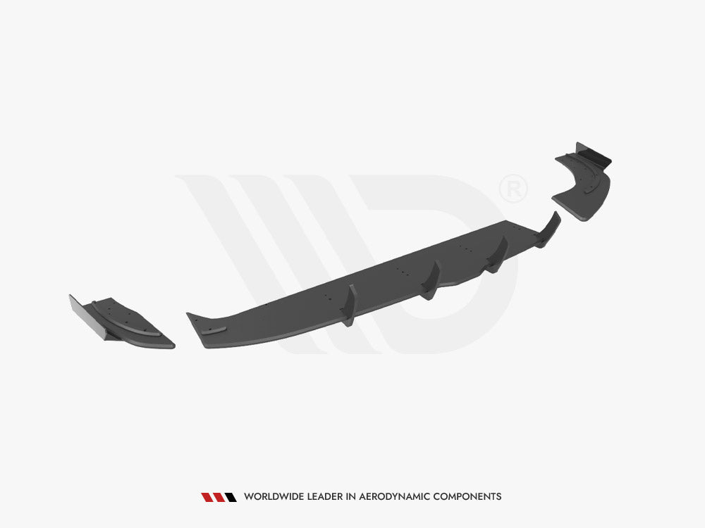 Maxton Design Street PRO Rear Diffuser + Flaps Hyundai I30 Fastback N-Line Mk3 Facelift