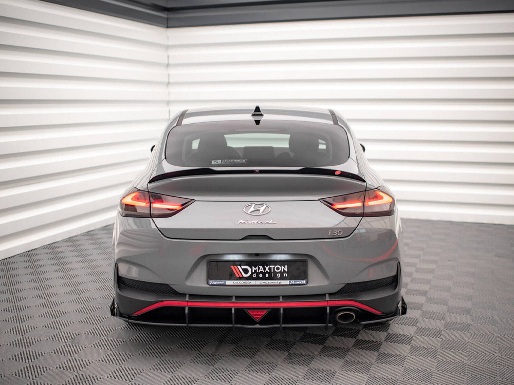 Maxton Design Street PRO Rear Diffuser + Flaps Hyundai I30 Fastback N-Line Mk3 Facelift