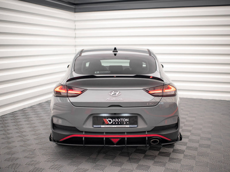Maxton Design Street PRO Rear Diffuser + Flaps Hyundai I30 Fastback N-Line Mk3 Facelift