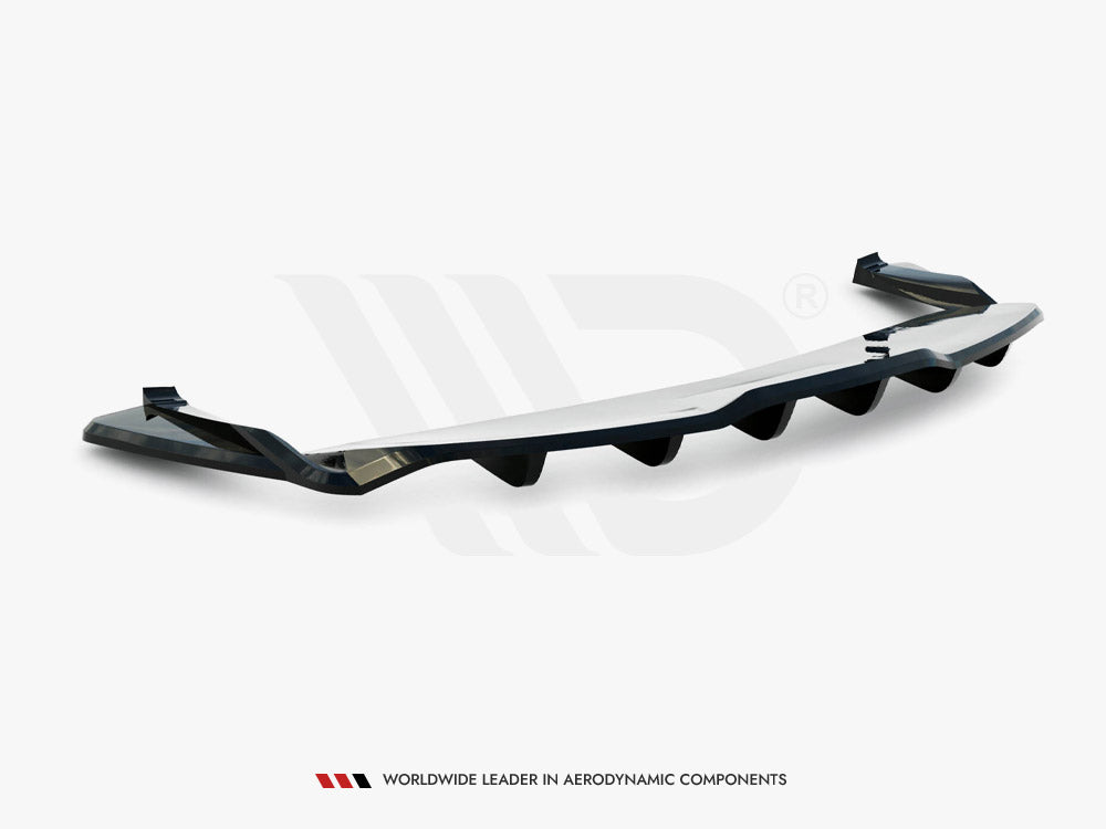 Maxton Design Rear Splitter (Vertical Bars) V.2 Tesla Model S Plaid Mk1 Facelift