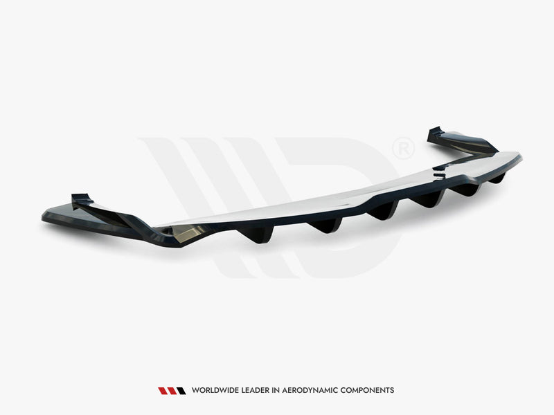 Maxton Design Rear Splitter (Vertical Bars) V.2 Tesla Model S Plaid Mk1 Facelift
