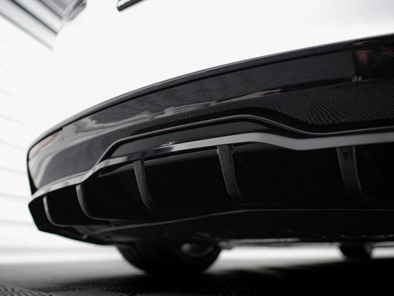 Maxton Design Rear Splitter (Vertical Bars) V.2 Tesla Model S Plaid Mk1 Facelift