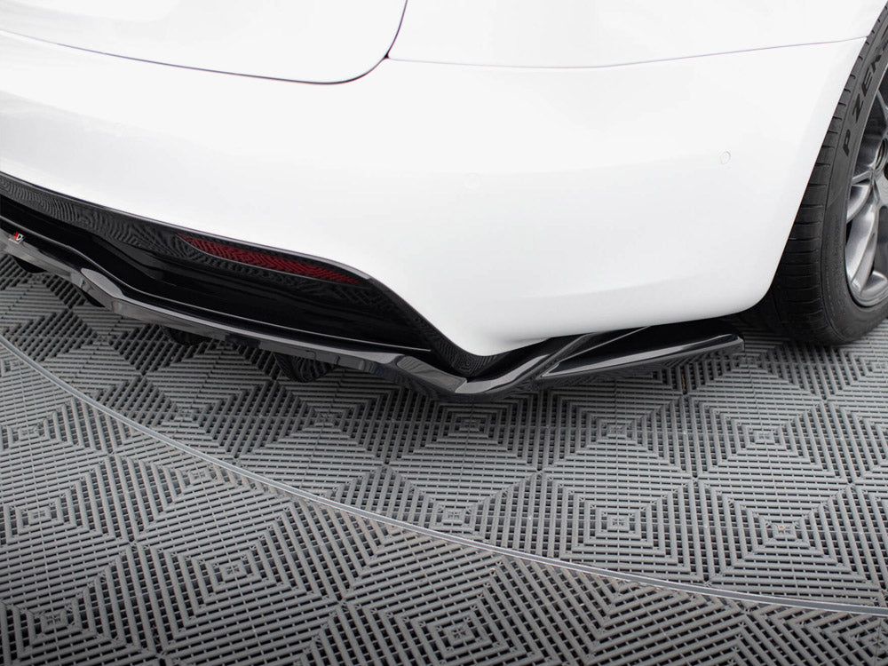 Maxton Design Rear Splitter (Vertical Bars) V.2 Tesla Model S Plaid Mk1 Facelift