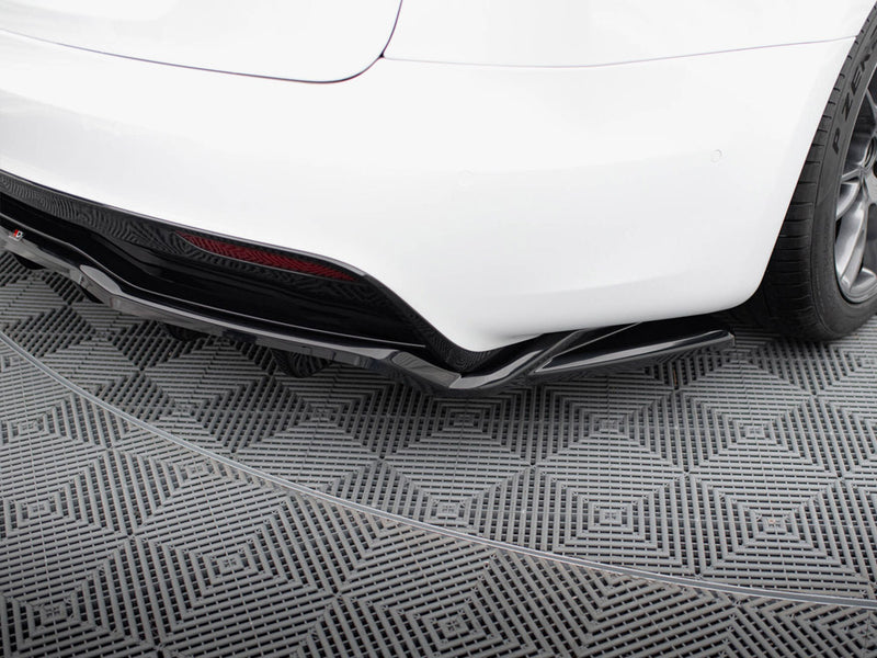 Maxton Design Rear Splitter (Vertical Bars) V.2 Tesla Model S Plaid Mk1 Facelift