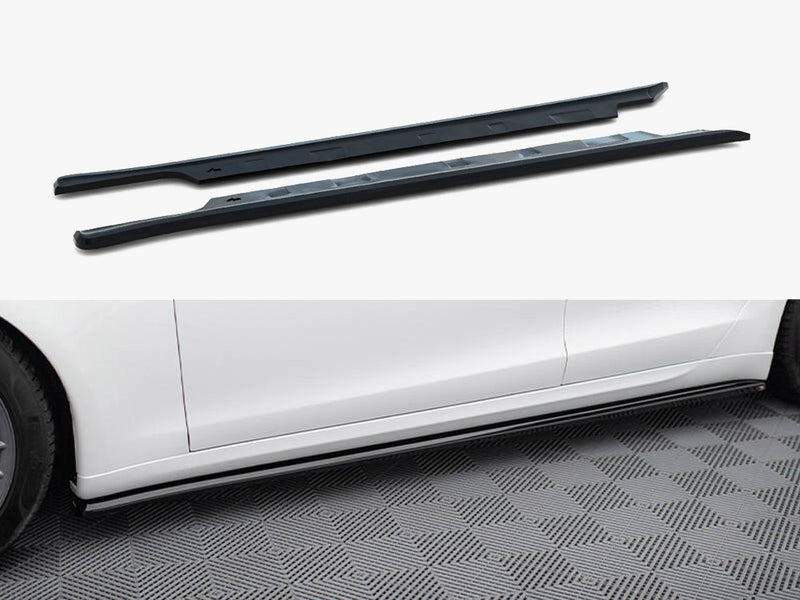 Maxton Design Side Skirts Diffusers V.2 Tesla Model S Plaid Mk1 Facelift