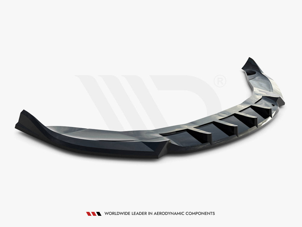 Maxton Design Front Splitter V.1 Tesla Model S Plaid Mk1 Facelift