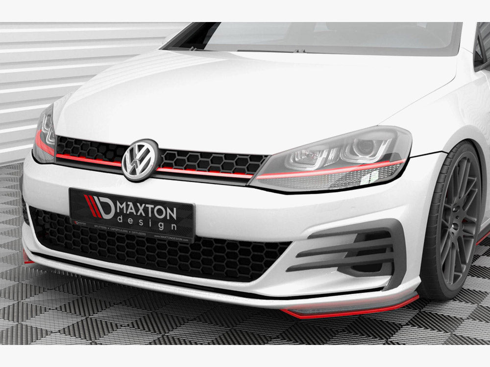 Maxton Design Front Side Splitters Volkswagen Golf GTI / GTD Mk7 Facelift