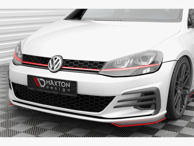 Maxton Design Front Side Splitters Volkswagen Golf GTI / GTD Mk7 Facelift