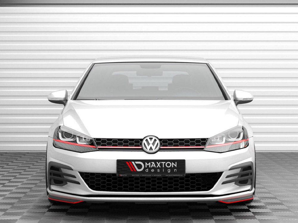 Maxton Design Front Side Splitters Volkswagen Golf GTI / GTD Mk7 Facelift