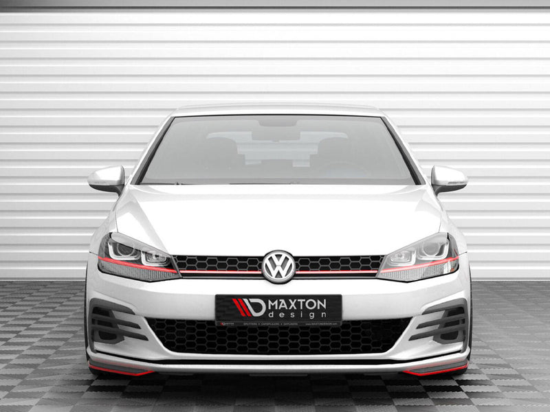 Maxton Design Front Side Splitters Volkswagen Golf GTI / GTD Mk7 Facelift
