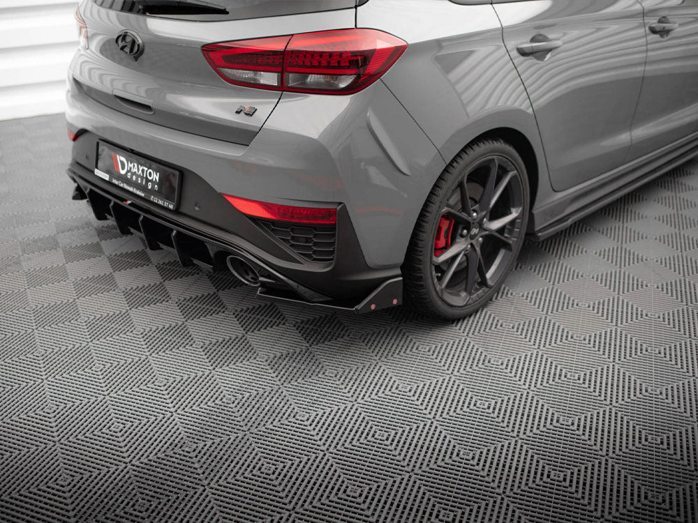 Maxton Design Rear Side Splitters V.4 + Flaps Hyundai I30 N Hatchback Mk3 Facelift