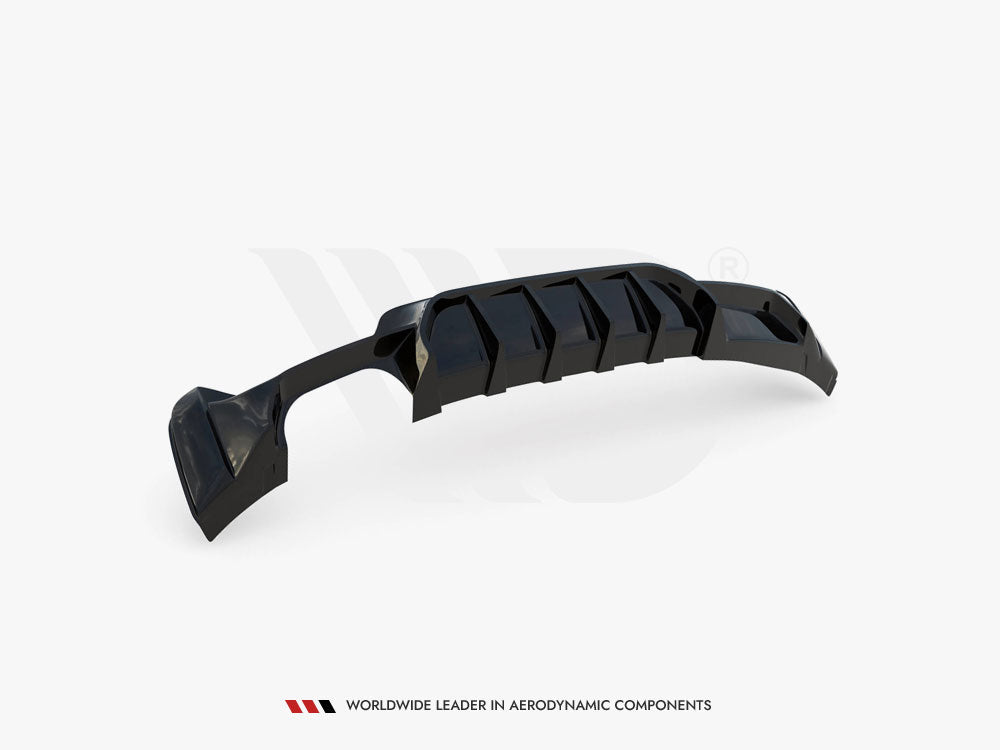 Maxton Design Rear Valance BMW 4 Coupe / Gran Coupe / Cabrio M-Pack F32 / F36 / F33 (Version with exhaust on one side)