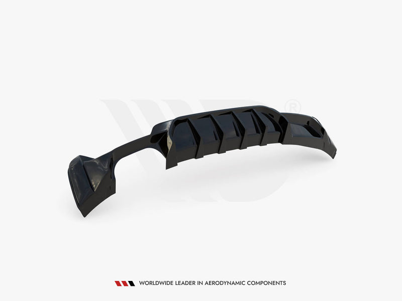 Maxton Design Rear Valance BMW 4 Coupe / Gran Coupe / Cabrio M-Pack F32 / F36 / F33 (Version with exhaust on one side)