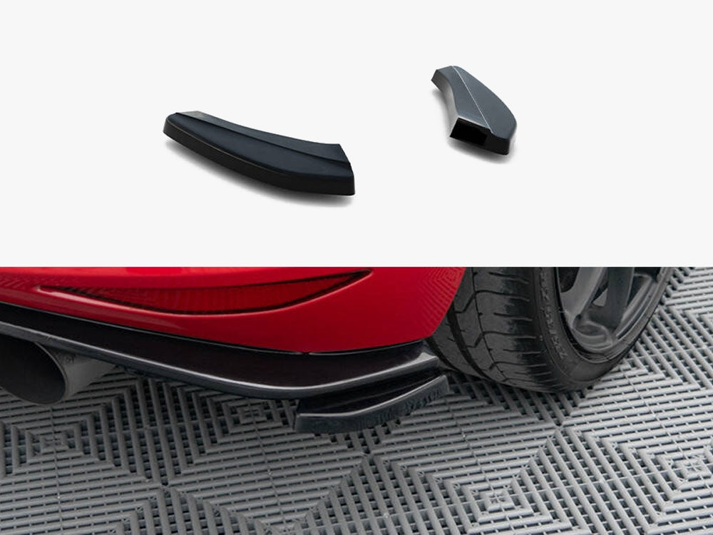 Maxton Design Rear Side Splitters VW Golf Mk7 GTI Clubsport - Textured