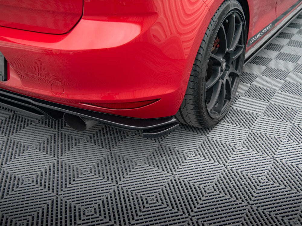Maxton Design Rear Side Splitters VW Golf Mk7 GTI Clubsport - Textured