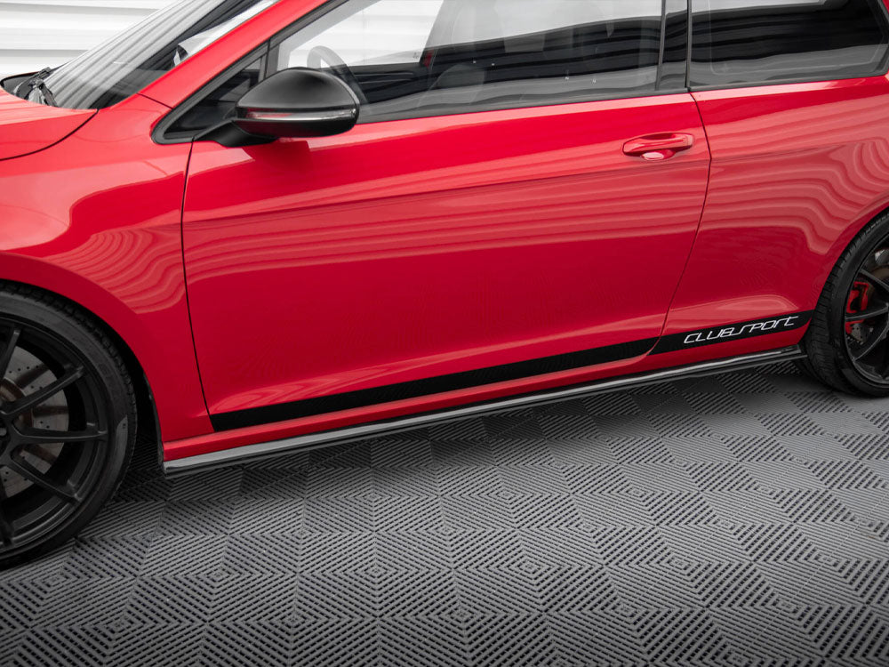 Maxton Design Racing Side Skirts Diffusers VW Golf GTI Mk7 Clubsport