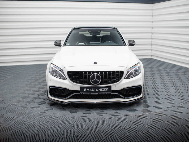 Maxton Design Front Splitter V.3 Mercedes-AMG C63 Sedan / Estate W205 / S205