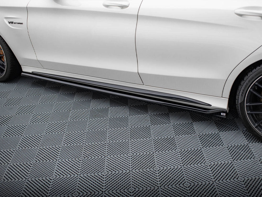 Maxton Design Side Skirts Diffusers V.2 Mercedes-AMG C63 Sedan / Estate W205 / S205