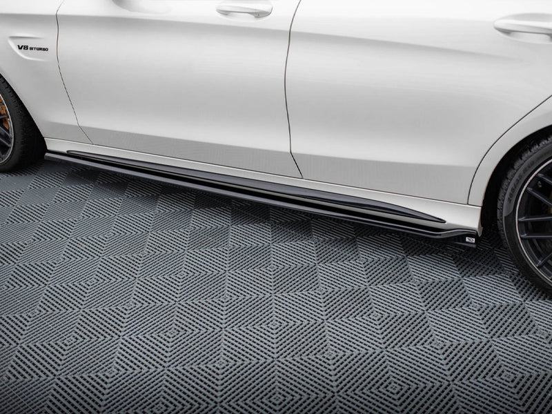 Maxton Design Side Skirts Diffusers V.2 Mercedes-AMG C63 Sedan / Estate W205 / S205