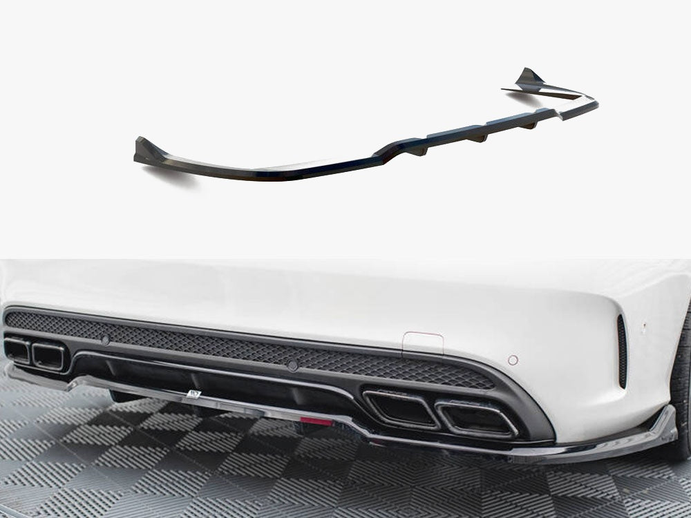 Maxton Design Rear Splitter (Vertical Bars) Mercedes-AMG C63 Sedan / Estate W205 / S205