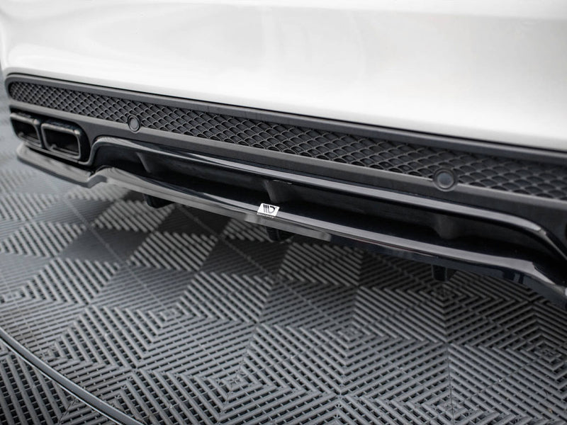 Maxton Design Rear Splitter (Vertical Bars) Mercedes-AMG C63 Sedan / Estate W205 / S205