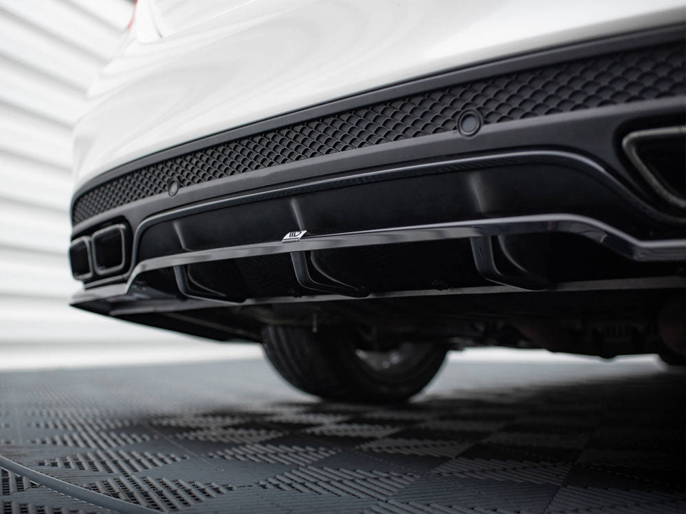 Maxton Design Rear Splitter (Vertical Bars) Mercedes-AMG C63 Sedan / Estate W205 / S205