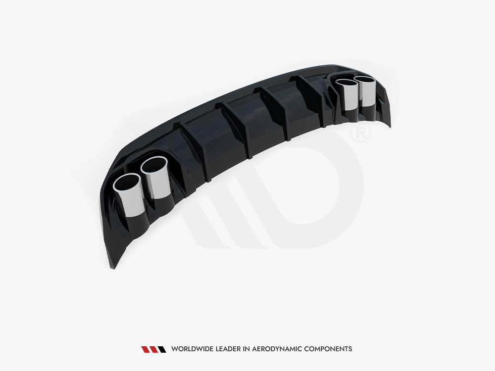 Maxton Design Rear Valance + Exhaust Ends Imitation Audi A3 S-Line Sedan 8Y