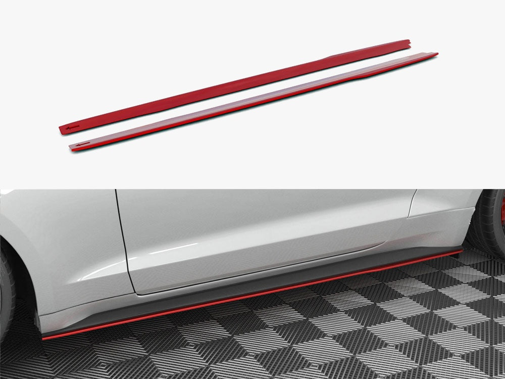 Maxton Design Side Skirts Diffusers V.2 Ford Mustang Mk6 Facelift