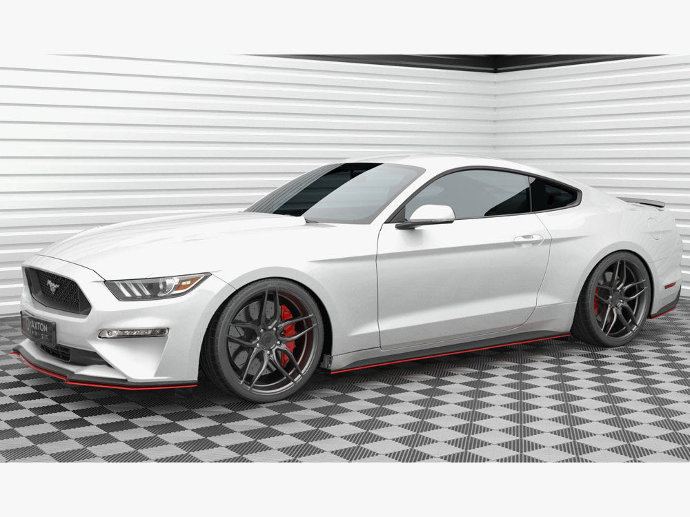 Maxton Design Side Skirts Diffusers V.2 Ford Mustang Mk6 Facelift