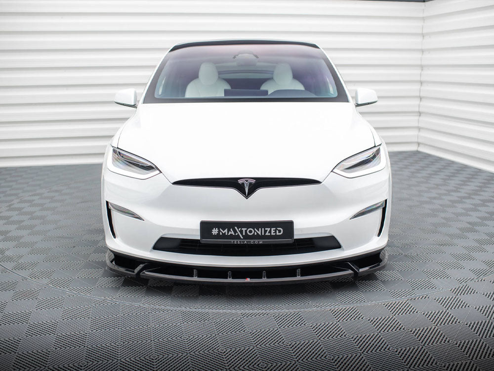 Maxton Design Front Splitter V.2 Tesla Model X Mk1 Facelift