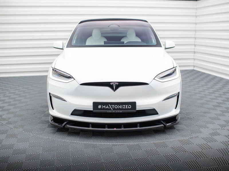 Maxton Design Front Splitter V.2 Tesla Model X Mk1 Facelift