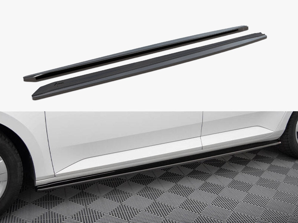 Maxton Design Side Skirts Diffusers Skoda Superb Mk3 - Textured
