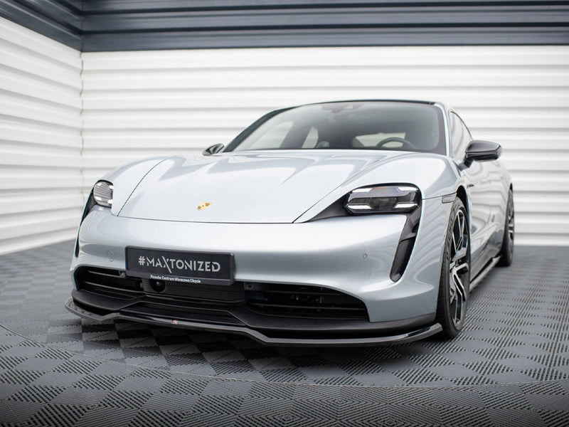 Maxton Design Front Splitter Porsche Taycan / Taycan 4 / Taycan 4S / Taycan GTS Mk1