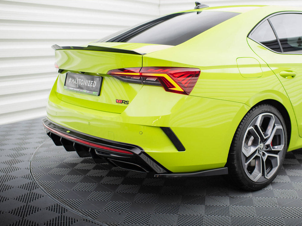 Maxton Design Rear Side Splitters V.4 Skoda Octavia RS Mk4