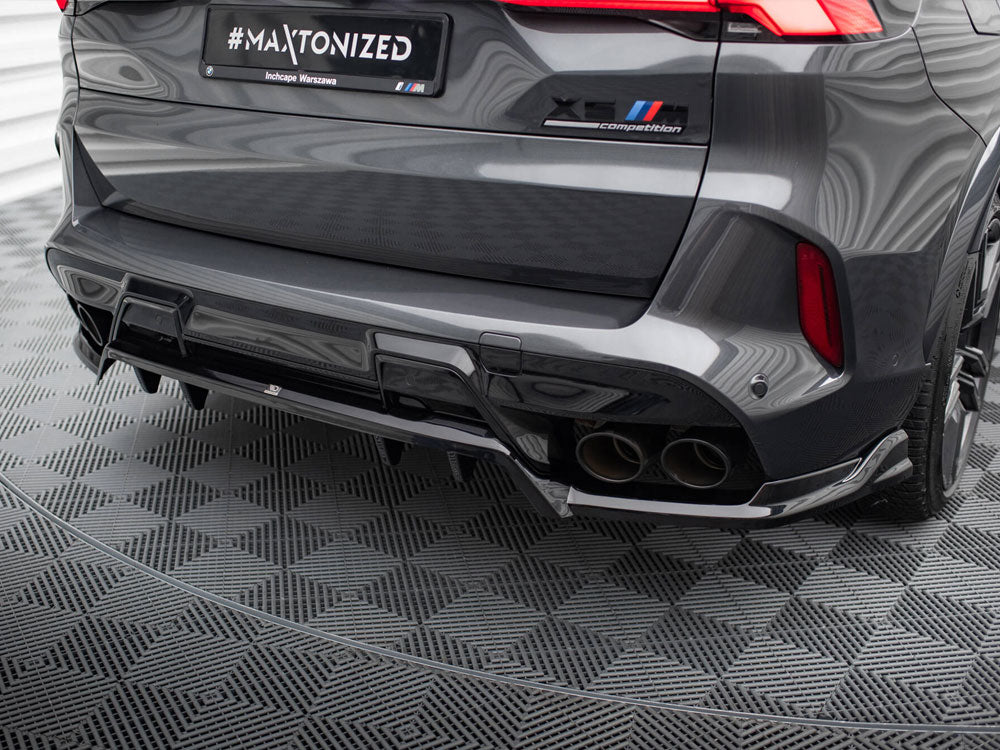 Maxton Design Rear Splitter (Vertical Bars) BMW X5 M F95 / F95 Facelift