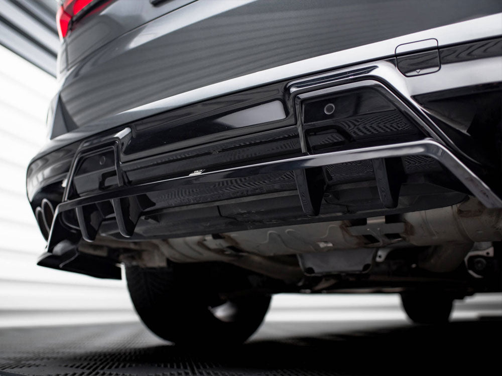 Maxton Design Rear Splitter (Vertical Bars) BMW X5 M F95 / F95 Facelift