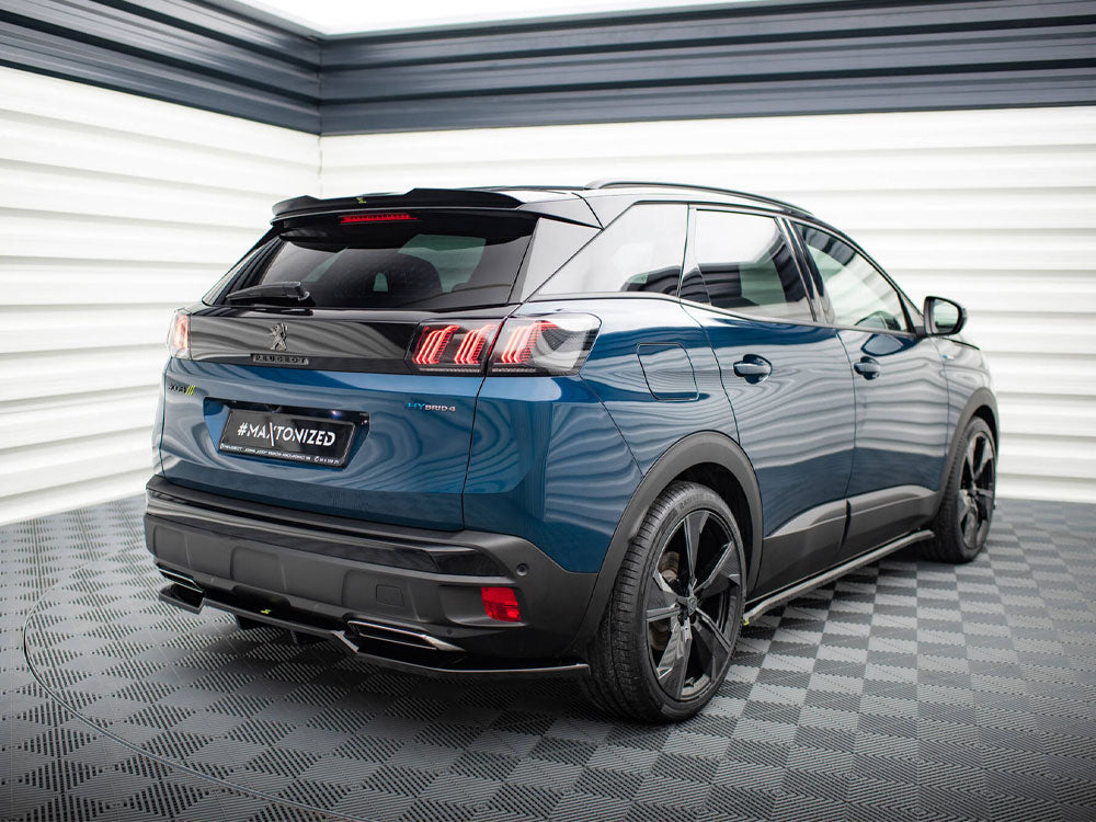Maxton Design Rear Splitter (Vertical Bars) Peugeot 3008 GT-Line Mk2 Facelift