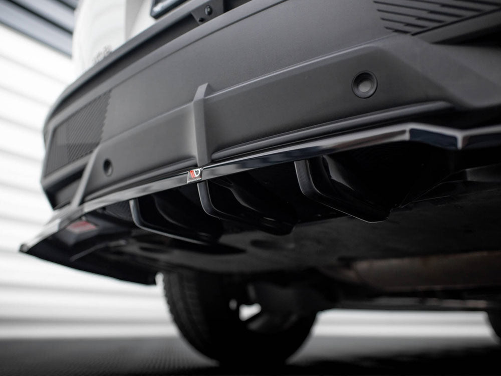 Maxton Design Rear Splitter (Vertical Bars) Peugeot 408 Mk1
