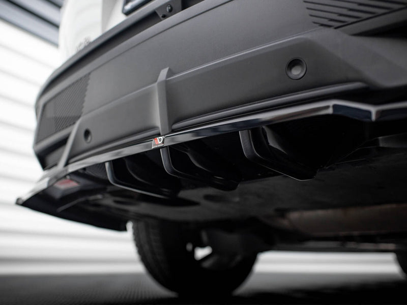 Maxton Design Rear Splitter (Vertical Bars) Peugeot 408 Mk1