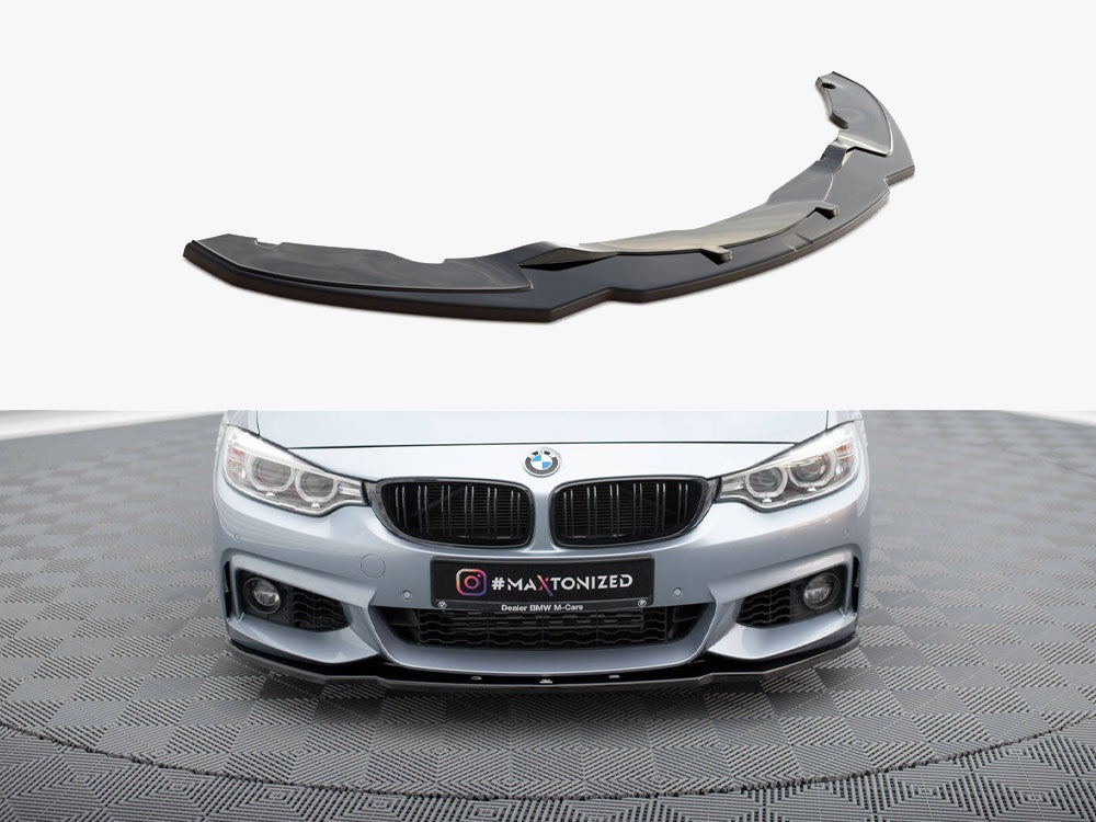 Maxton Design Front Splitter V.1 BMW 4 Coupe / Gran Coupe / Cabrio M-Pack F32 / F36 / F33