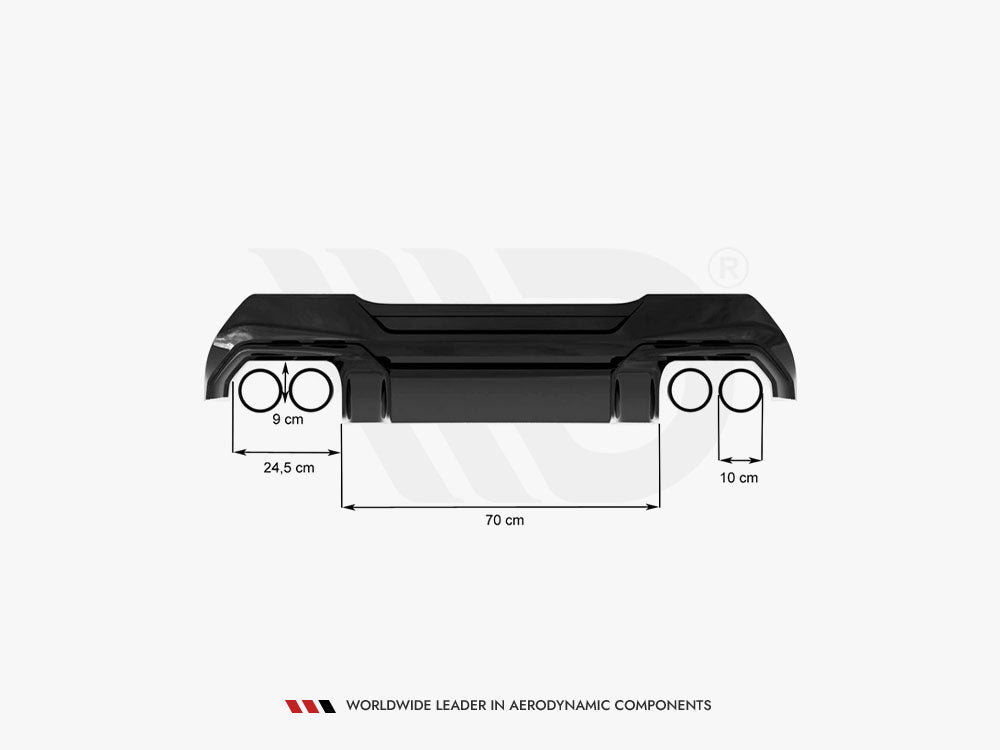 Maxton Design Rear Valance V.2 BMW 1 F40 M-Sport / M135i