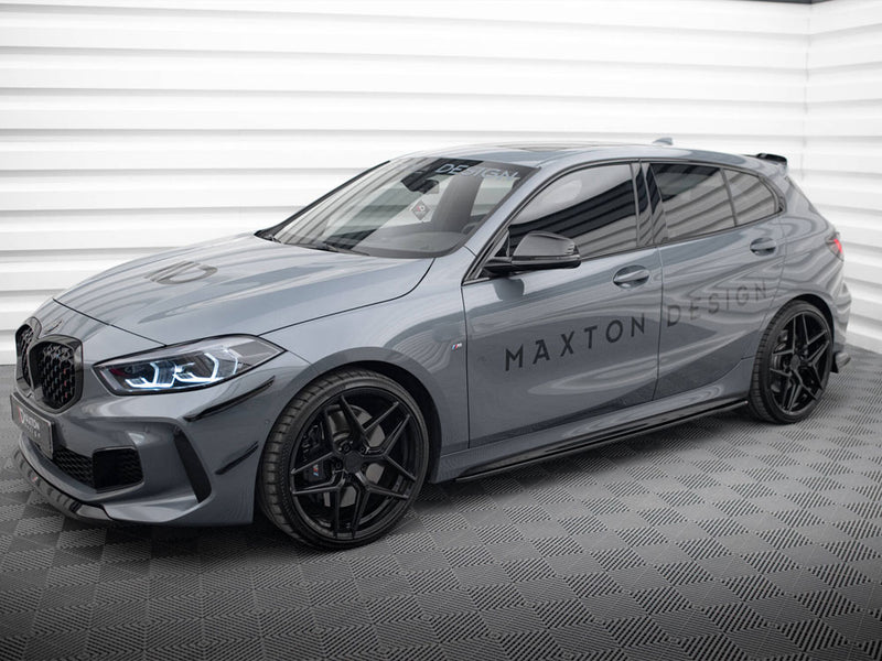 Maxton Design Side Skirts Diffusers V.2 BMW 1 F40 M-Sport / M135i - Carbon Look