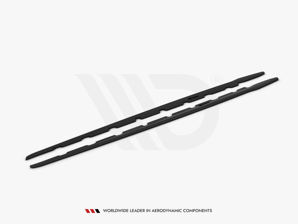 Maxton Design Side Skirts Diffusers V.2 BMW 1 F40 M-Sport / M135i - Carbon Look