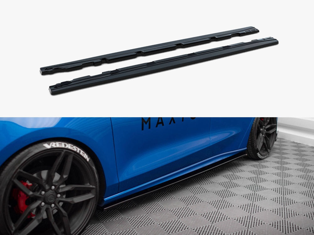 Maxton Design Side Skirts Diffusers V.1 Ford Focus ST / ST-Line Mk4
