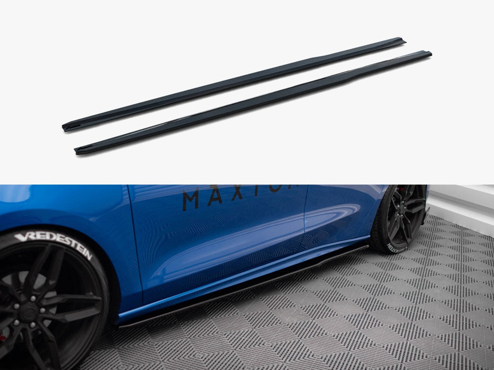 Maxton Design Side Skirts Diffusers V.3 Ford Focus ST / ST-Line Mk4