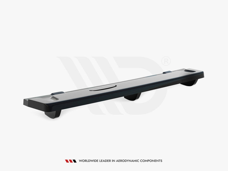 Maxton Design Central Rear Splitter (Vertical Bars) VW Golf R Mk7 - Textured