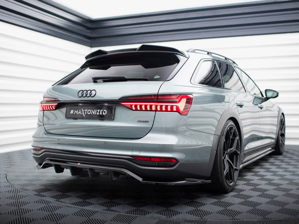 Maxton Design Rear Splitter (Vertical Bars) Audi A6 Allroad C8