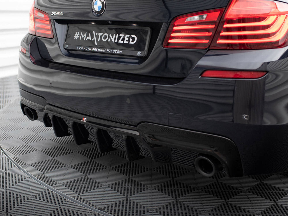 Maxton Design Rear Valance V.2 BMW 5 M-Pack F10 / F11 (Version with two single exhausts)
